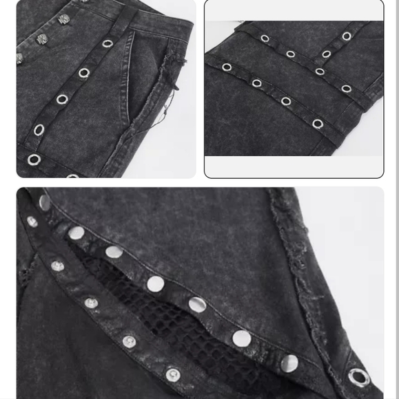 Devil fashion flared eyelet pants - Picture 2 of 6